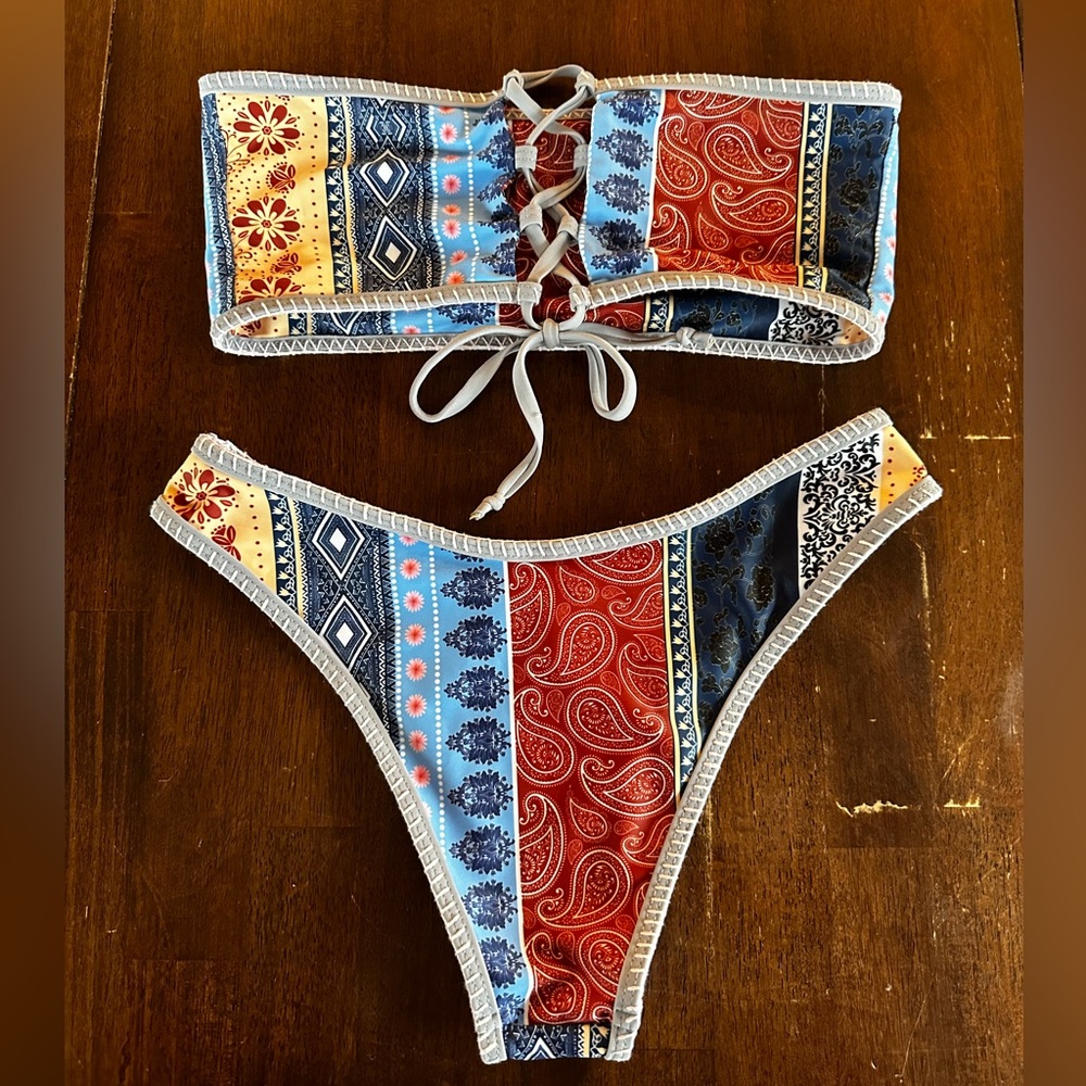 Zaful Bandeau Bikini Size Small